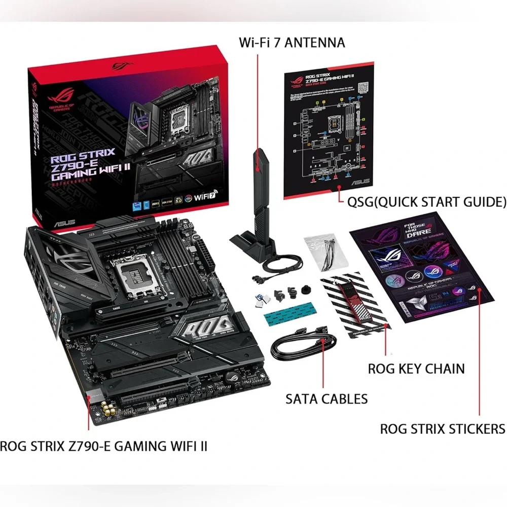 ASUS ROG Strix Z790-E Gaming WiFi II LGA 1700(Intel 14th & 13th & 12th Gen)ATX - Picture 3 of 5